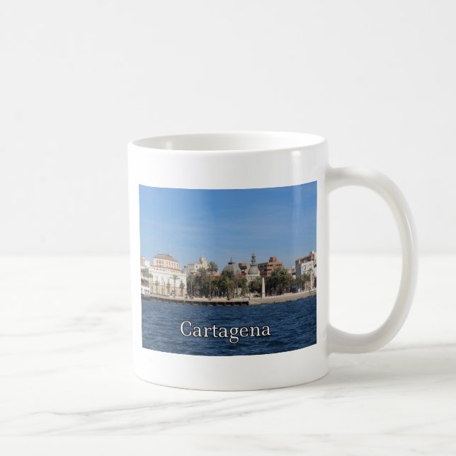 Taza De Café Recuerdo y regalo de Cartagena (Derecha)