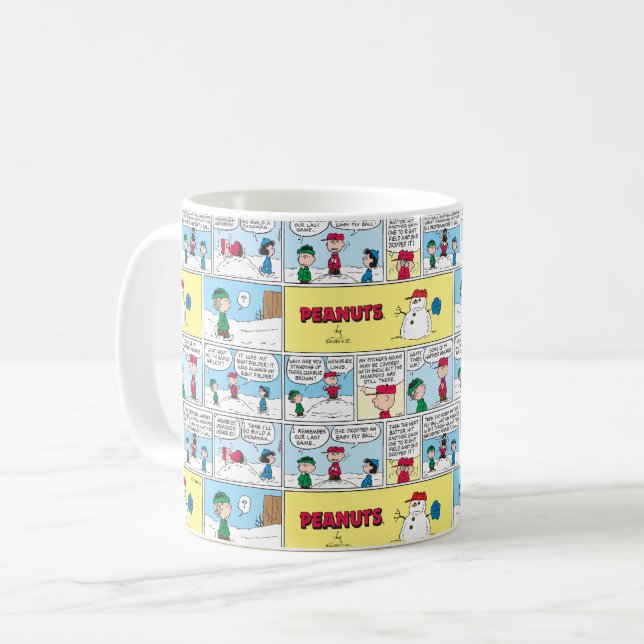 Taza De Café Recuerdos de béisbol de Charlie Brown (Anverso izquierdo)