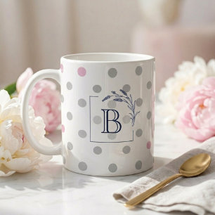 Taza De Café Recuerdos de Boda con Monograma Personalizado – Ro