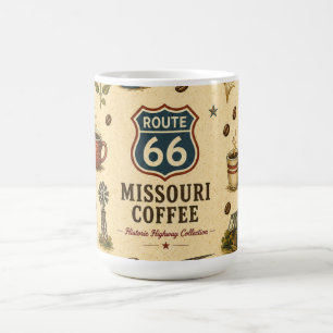Taza De Café Recuerdos de Café de la Ruta 66 Missouri River Roa