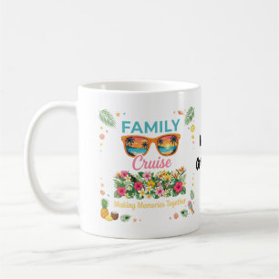 Taza De Café Recuerdos de crucero familiar tropical floral vera