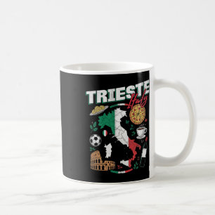 Taza De Café Recuerdos de Mapa de Bandera Italiana Italia Tries