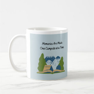 Taza De Café Recuerdos hechos en un camping a la vez