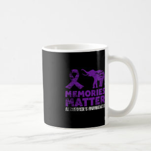 Taza De Café Recuerdos Matan Alzheimer - Elefante Púrpura 1