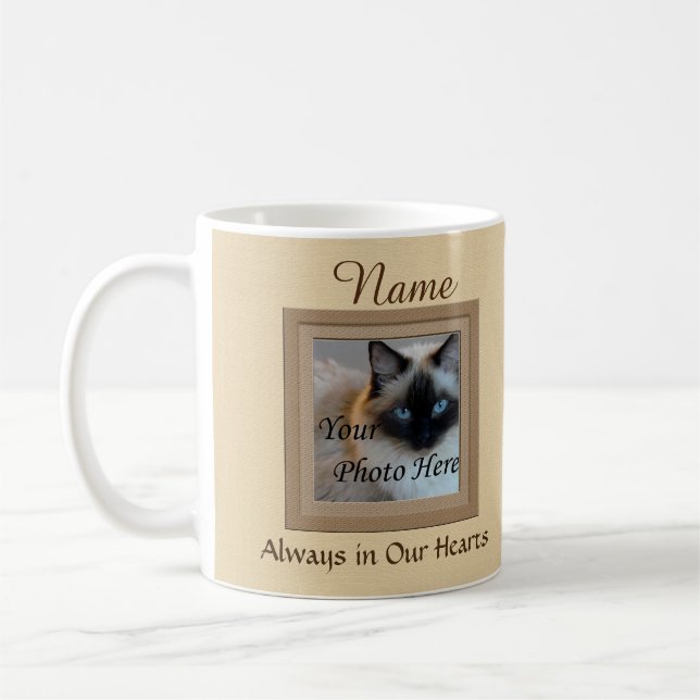 Taza De Café Recuerdos perfectos para perros o gatos beige (Izquierda)