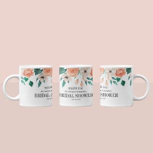 Taza De Café Recuerdos personalizados elegantes de flores de me