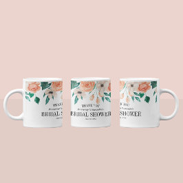 Taza De Café Recuerdos personalizados para baby shower de flore