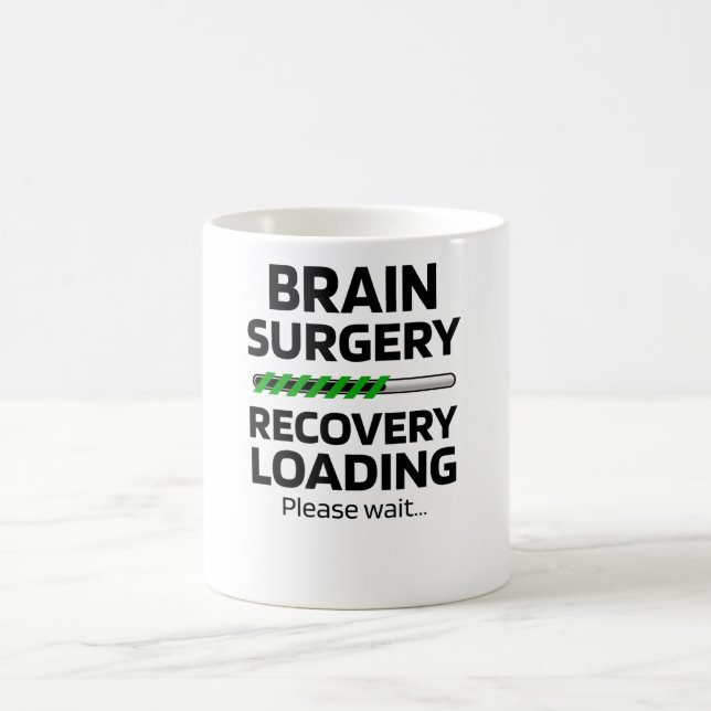 Taza De Café Recuperación de Cirugía Cerebral | Sobreviviente d (Centro)