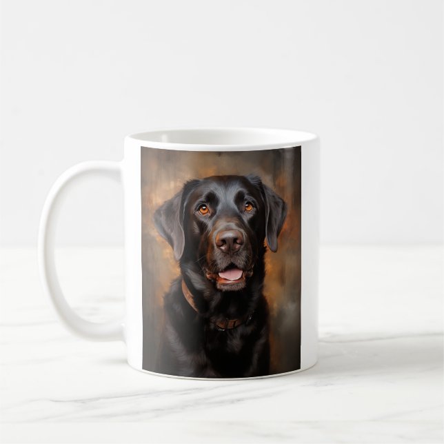 Taza De Café Recuperación de Labrador de chocolate (Izquierda)
