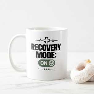 Taza De Café Recuperación "MODO DE RECUPERACIÓN: ACTIVADO" Humo