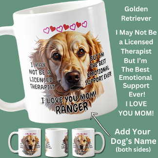 Taza De Café Recuperador de oro, añadir nombre de perro, cambia