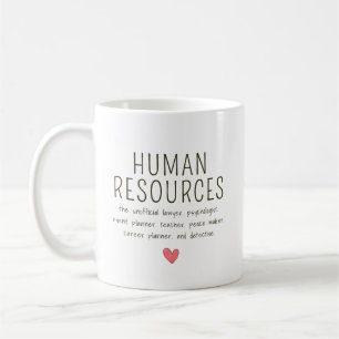 Taza De Café Recursos humanos personalizados