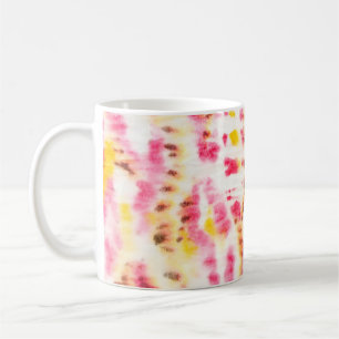 Taza De Café Red Artistic Dirty. Tie Dye Texture. Gray Brush Pa