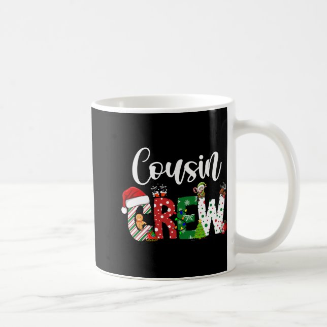 Taza De Café Red Cousin Crew Christmas Retro  (Derecha)