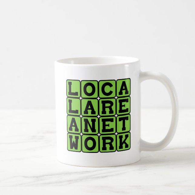 Taza De Café Red de área local, redes LAN (Derecha)