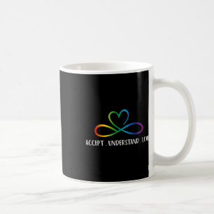 Taza De Café Red En Lugar De Autismo Infinito Acepta Comprender