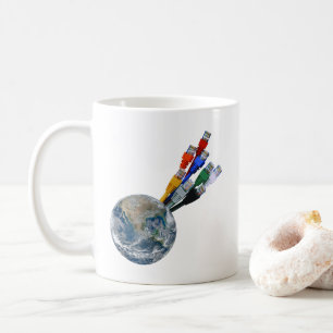 Taza De Café Red Ethernet conectada a la Tierra