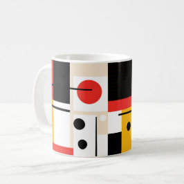 Taza De Café Red, Gold, Black and White KC Mug - Diseño 3