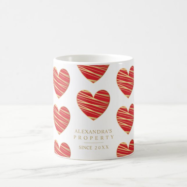 Taza De Café Red Heart Best Friends All Occasion  (Centro)