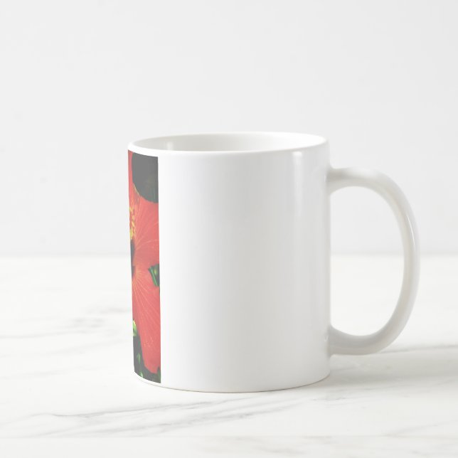 Taza De Café Red Hibiscus (Derecha)
