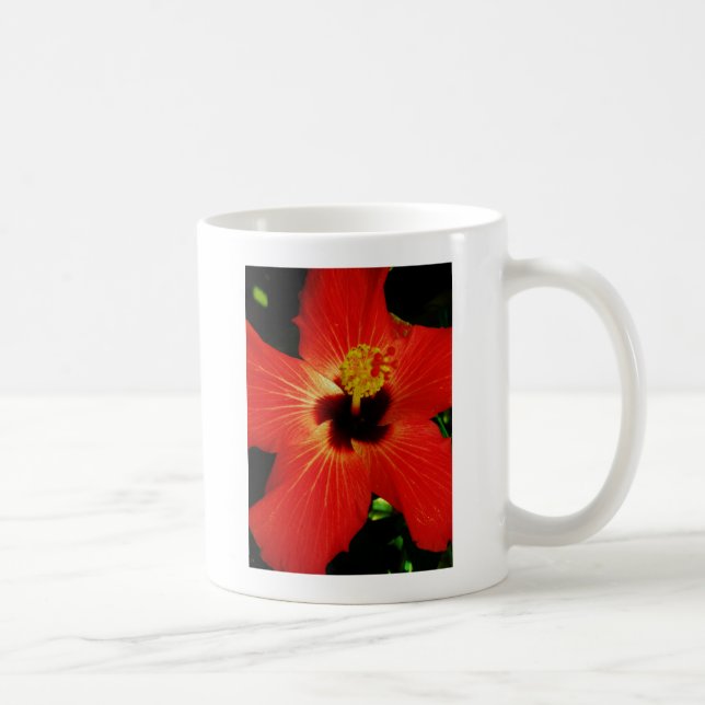 Taza De Café Red Hibiscus (Derecha)