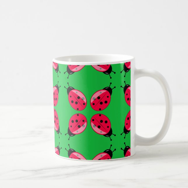 Taza De Café Red Ladybugs (Derecha)