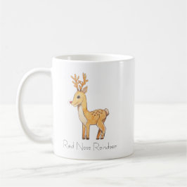 Taza De Café Red Nose Reindeer 