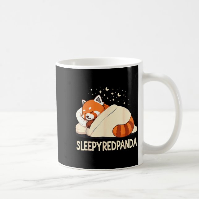 Taza De Café Red Panda Sleep Pajamas  (Derecha)