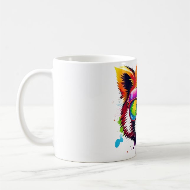 Taza De Café Red Panda Viste Aviadores (Izquierda)