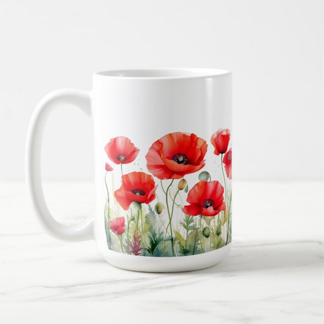 Taza De Café Red Poppy Mug (Izquierda)