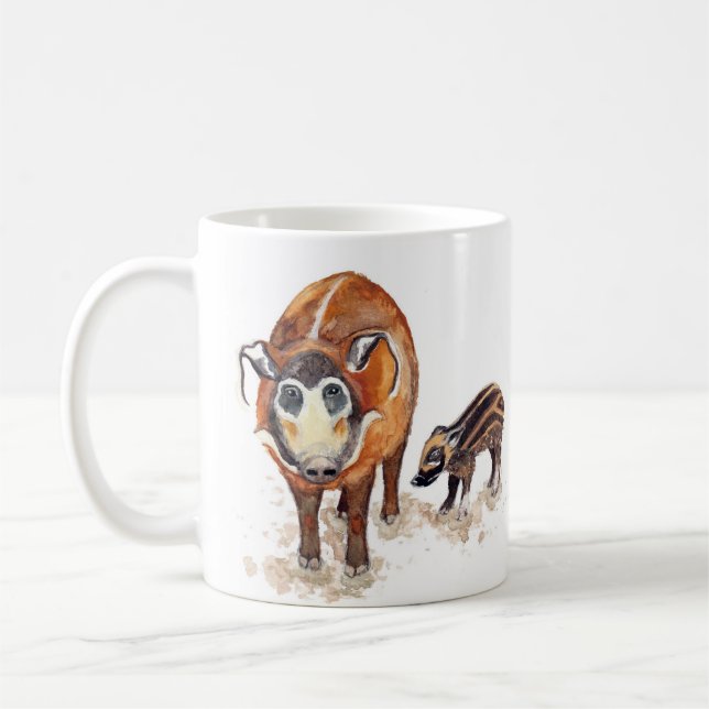 Taza De Café Red River Hog Artwork Mug (Izquierda)