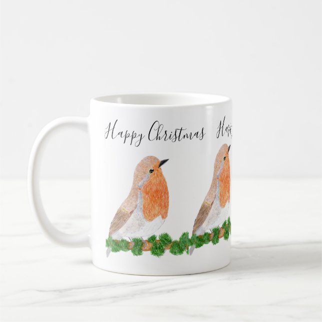 Taza De Café Red Robin navidades (Izquierda)