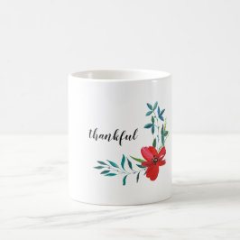 Taza De Café Red Rose Thankful Mug