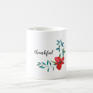 Taza De Café Red Rose Thankful Mug