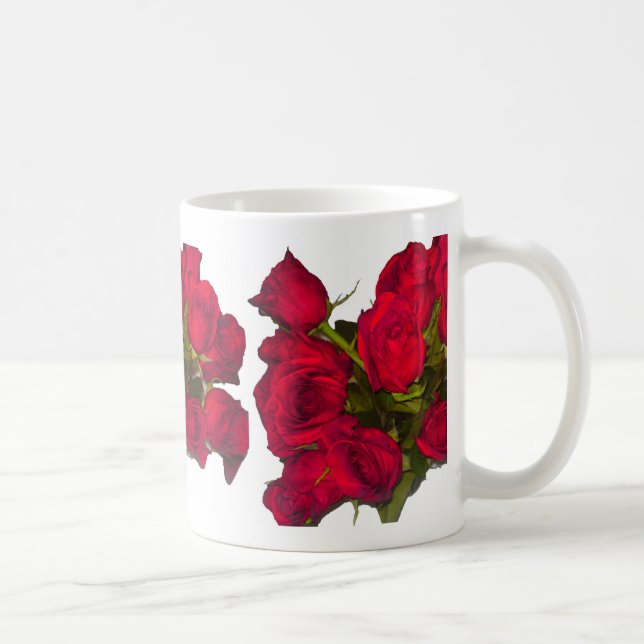Taza De Café Red Roses Mug (Derecha)