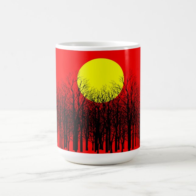 Taza De Café Red Sunset Mugs (Centro)