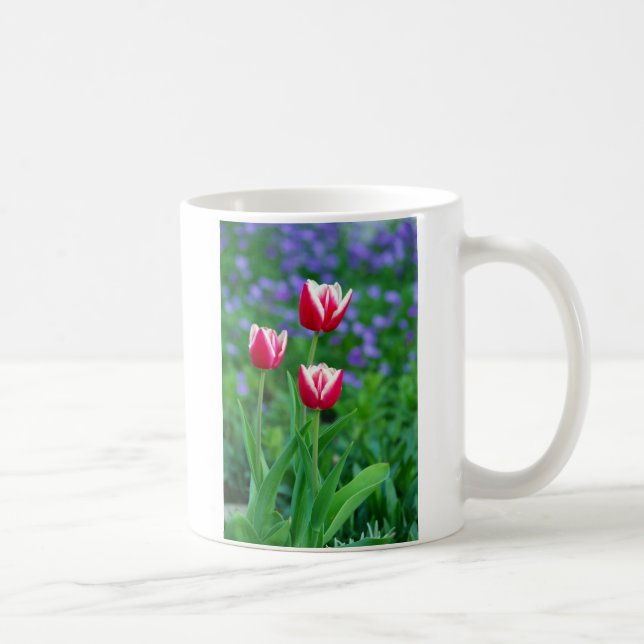 Taza De Café Red Tulips Mug (Derecha)