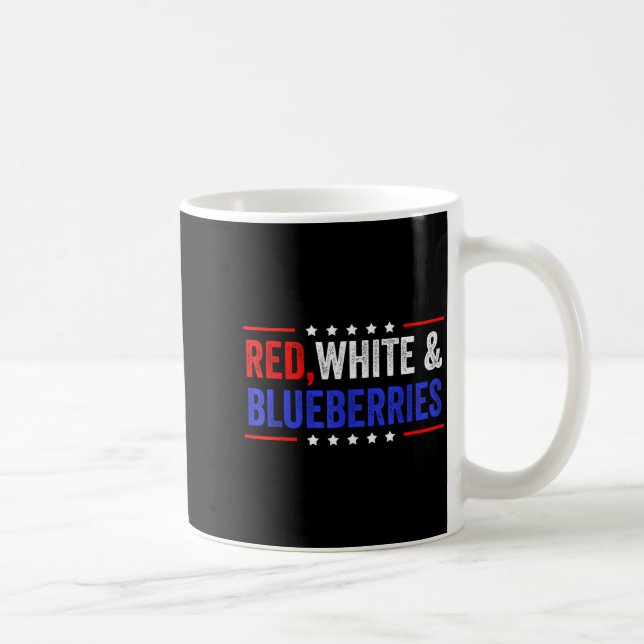 Taza De Café Red, White And Blueberries Patriot Dom 2025  (Derecha)