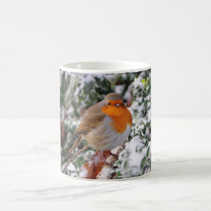 Taza De Café Redbreast británico del petirrojo