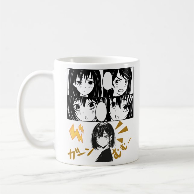 Taza De Café Redes de anime emocional. Sin BG (Izquierda)