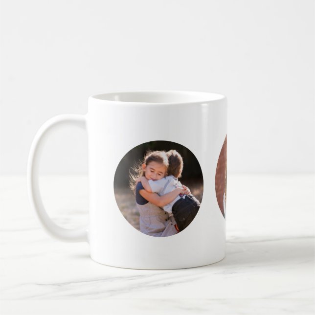 Taza De Café Redondo fotográfico simple Personalizado 3 (Izquierda)