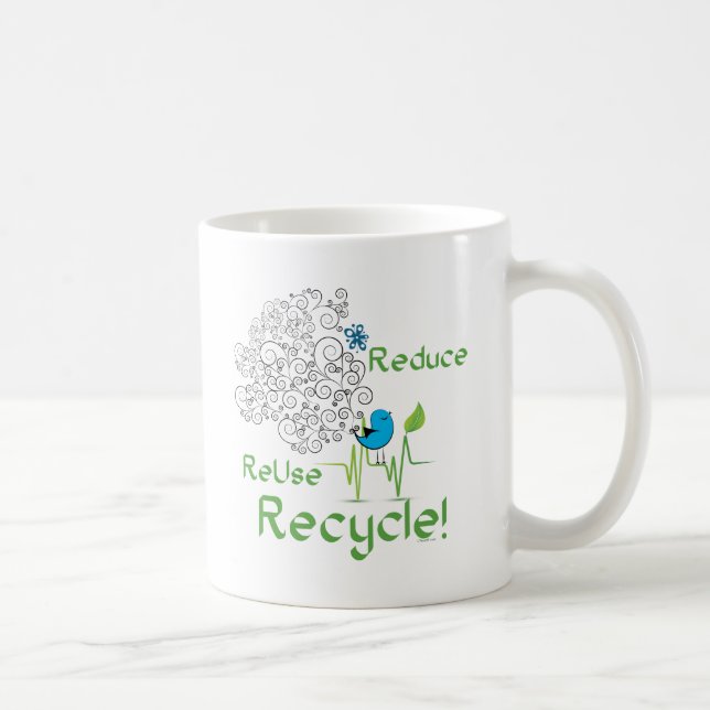 Taza De Café Reducir el pájaro (Derecha)