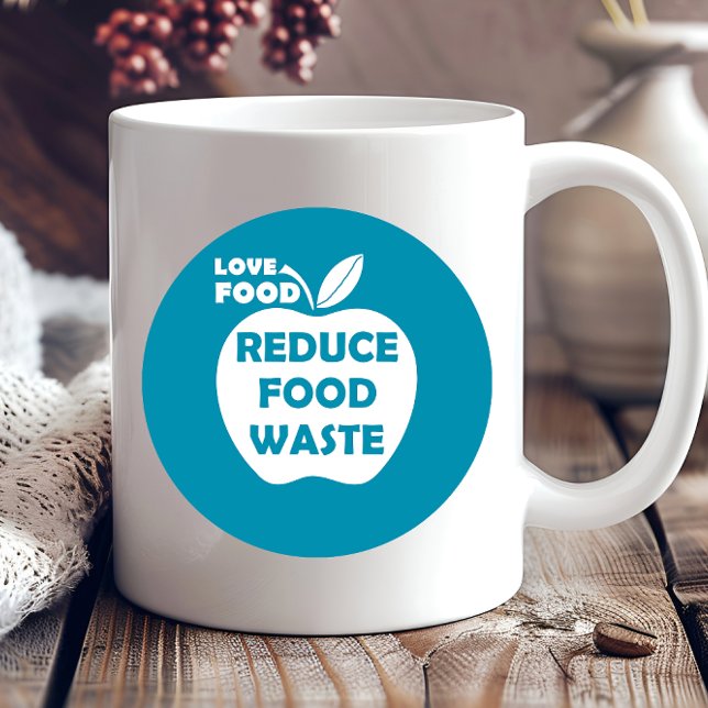 Taza De Café Reducir el reciclado de residuos de alimentos de f (Subido por el creador)