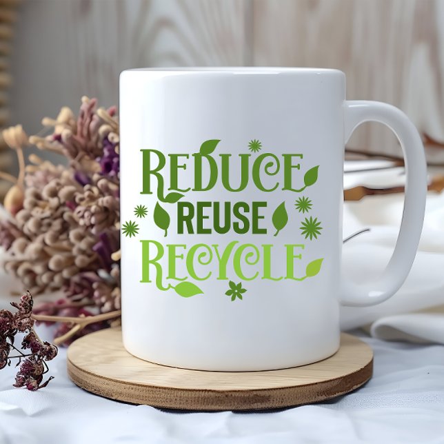 Taza De Café Reducir el reciclaje de reutilización (Subido por el creador)