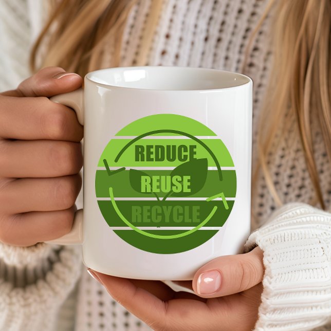 Taza De Café Reducir el reciclaje de reutilización (Subido por el creador)