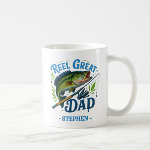 Taza De Café Reel Great Dad - Pescado y marisco