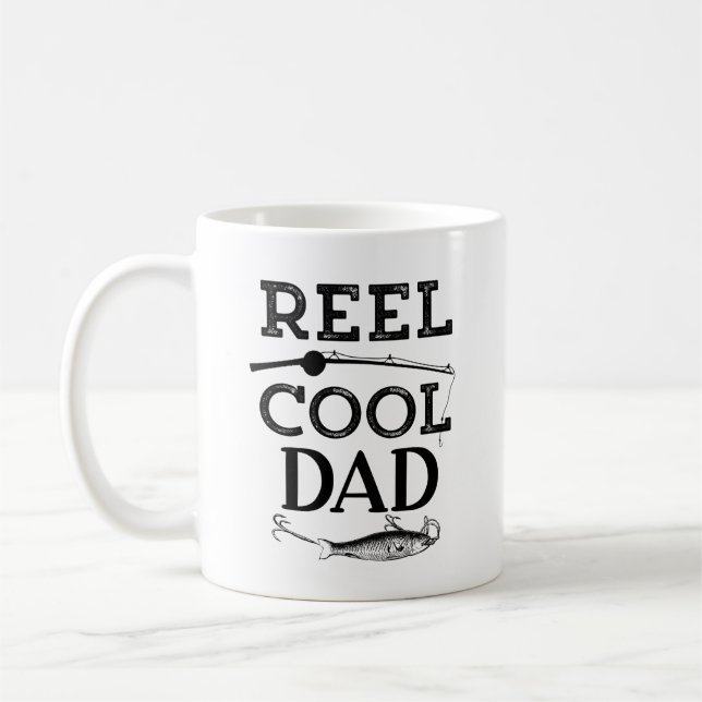 Taza De Café Reel Guay Dad Divertido Pun Pun Pun Padres (Izquierda)