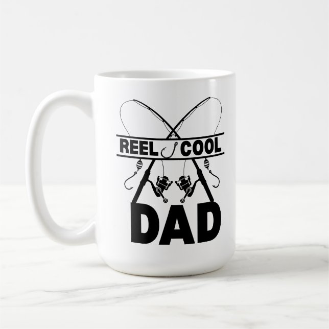 Taza De Café Reel Guay Dad Fishing Tee (Izquierda)