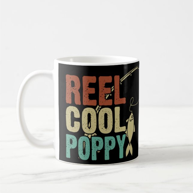 Taza De Café Reel Guay Poppy Fishing Abuelo Padre (Izquierda)