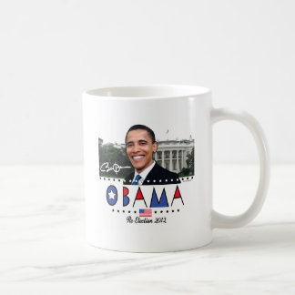 Taza De Café Reelija el engranaje de presidente Obama Election